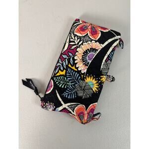 Vera Bradley Pencil Pouch Kauai Floral Print Zipper Notebook Bag School Office